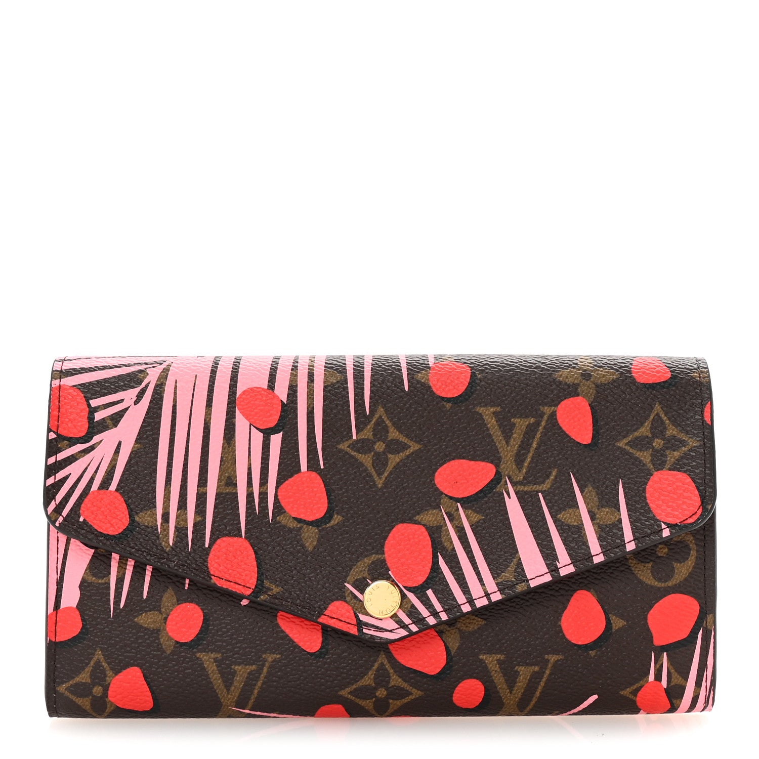Louis Vuitton Monogram Jungle Dots Sarah Wallet Sugar Pink Poppy 1 of 7