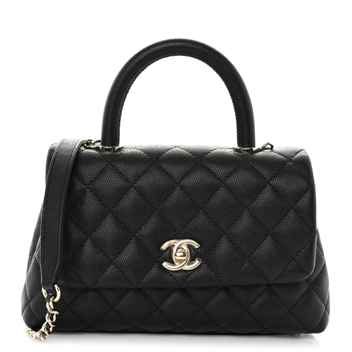 Chanel Caviar Quilted Mini Coco Handle Flap Black 1 of 10