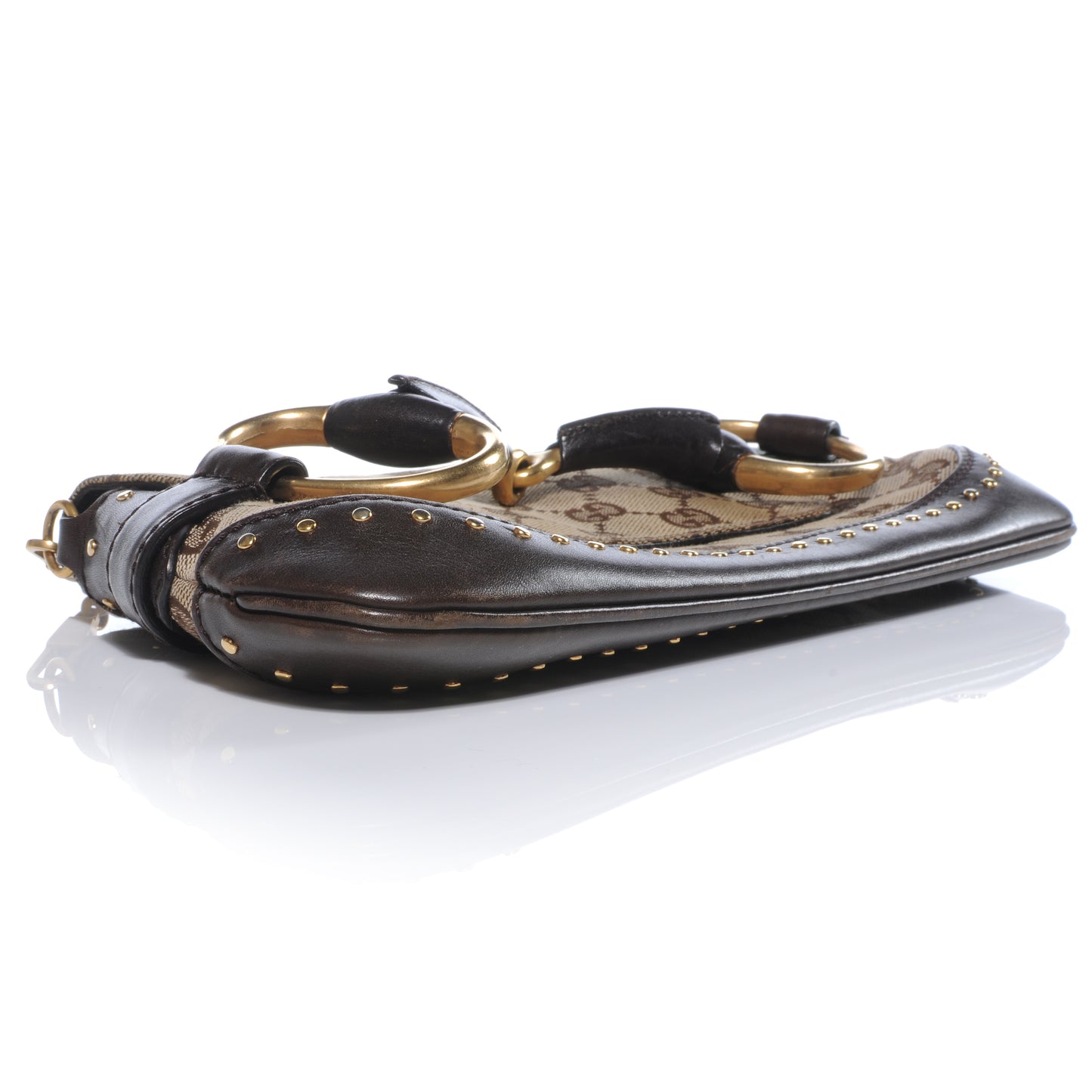 Monogram Horsebit Clutch Ebony