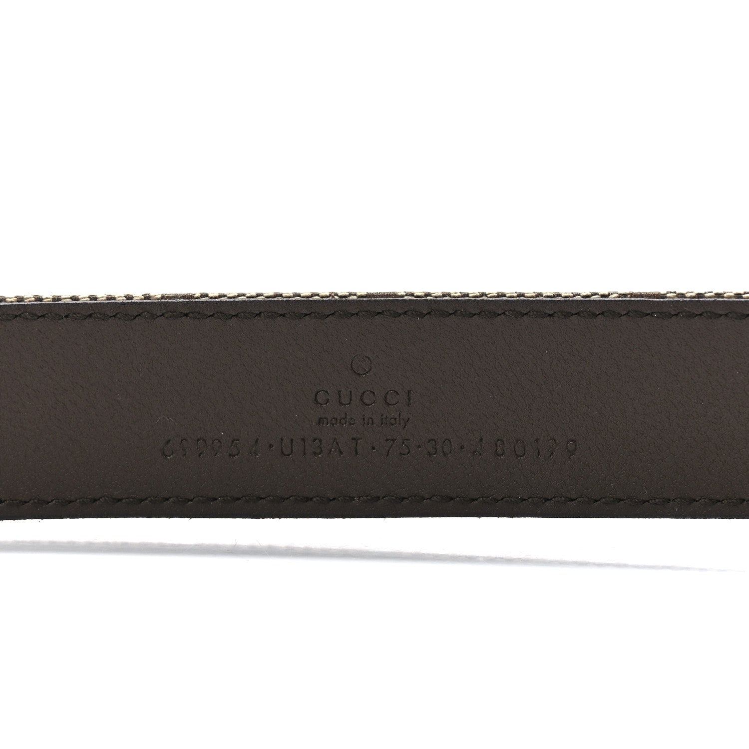 Gucci Jumbo GG Monogram Textured Dollar Calfskin Bamboo 30mm Belt 75 30 Camel Ebony New Acero Pomegranate Red 4 of 4