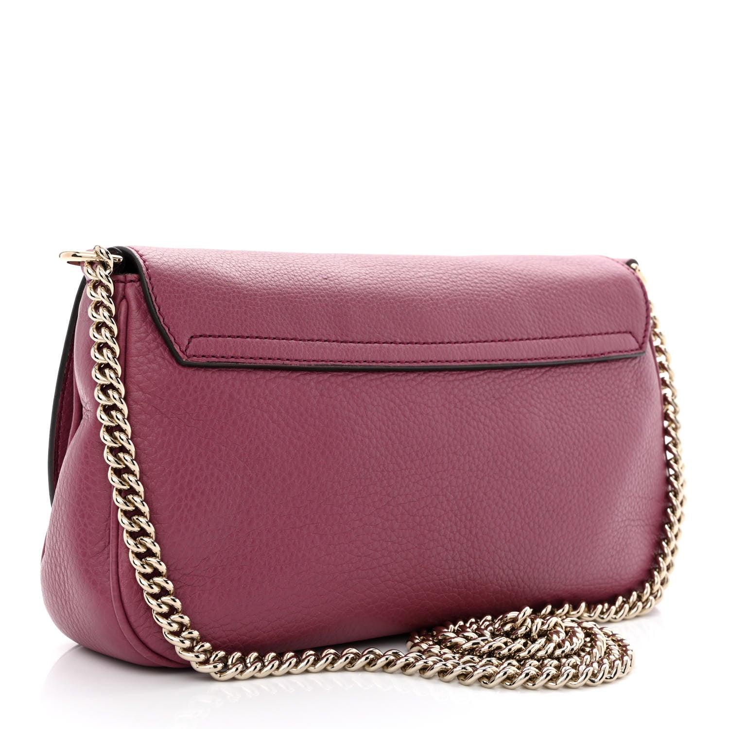 Gucci Pebbled Calfskin Medium Soho Flap Crossbody Peonia Flower 3 of 11
