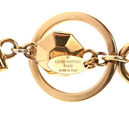 Louis Vuitton LV Facettes Bag Charm Key Holder Gold 3 of 4