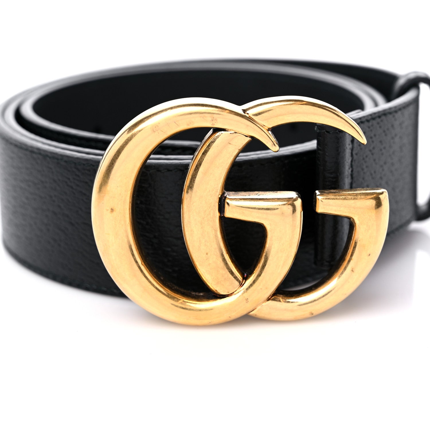 Gucci Textured Dollar Calfskin Double G 40mm Belt 95 38 Black 7 of 8