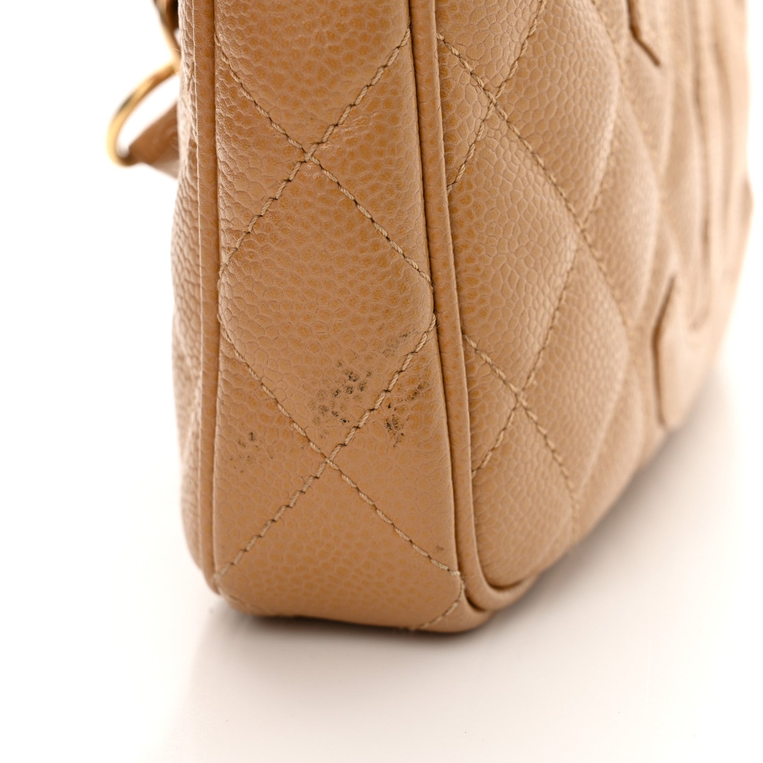 Chanel Caviar Quilted Timeless CC Shoulder Bag Beige 15 of 15