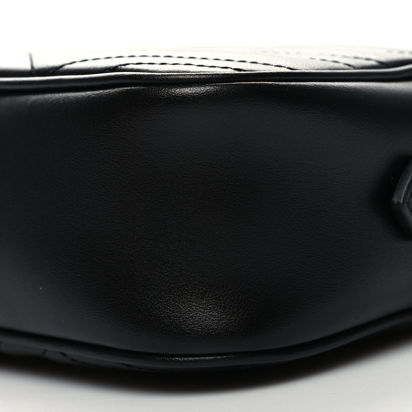 Calfskin Matelasse Small GG Marmont Chain Shoulder Bag Black