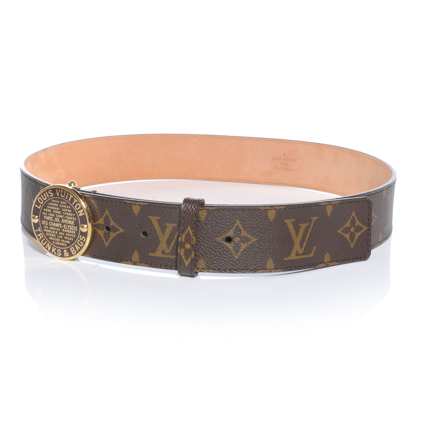 Monogram Trunks and Bags Belt 90 36