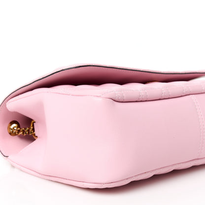 Versace Nappa Quilted Virtus Shoulder Bag Pink 9 of 11