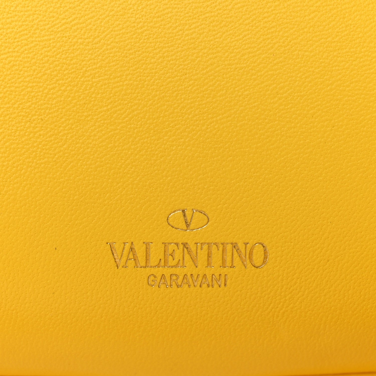 Valentino Garavani Nappa Stud Sign Shoulder Bag Bright Lemon 10 of 11