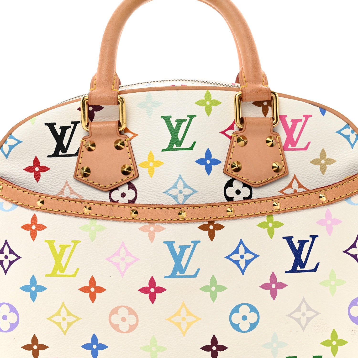 Louis Vuitton LOUIS VUITTON Monogram Multicolor Trouville White 7 of 9