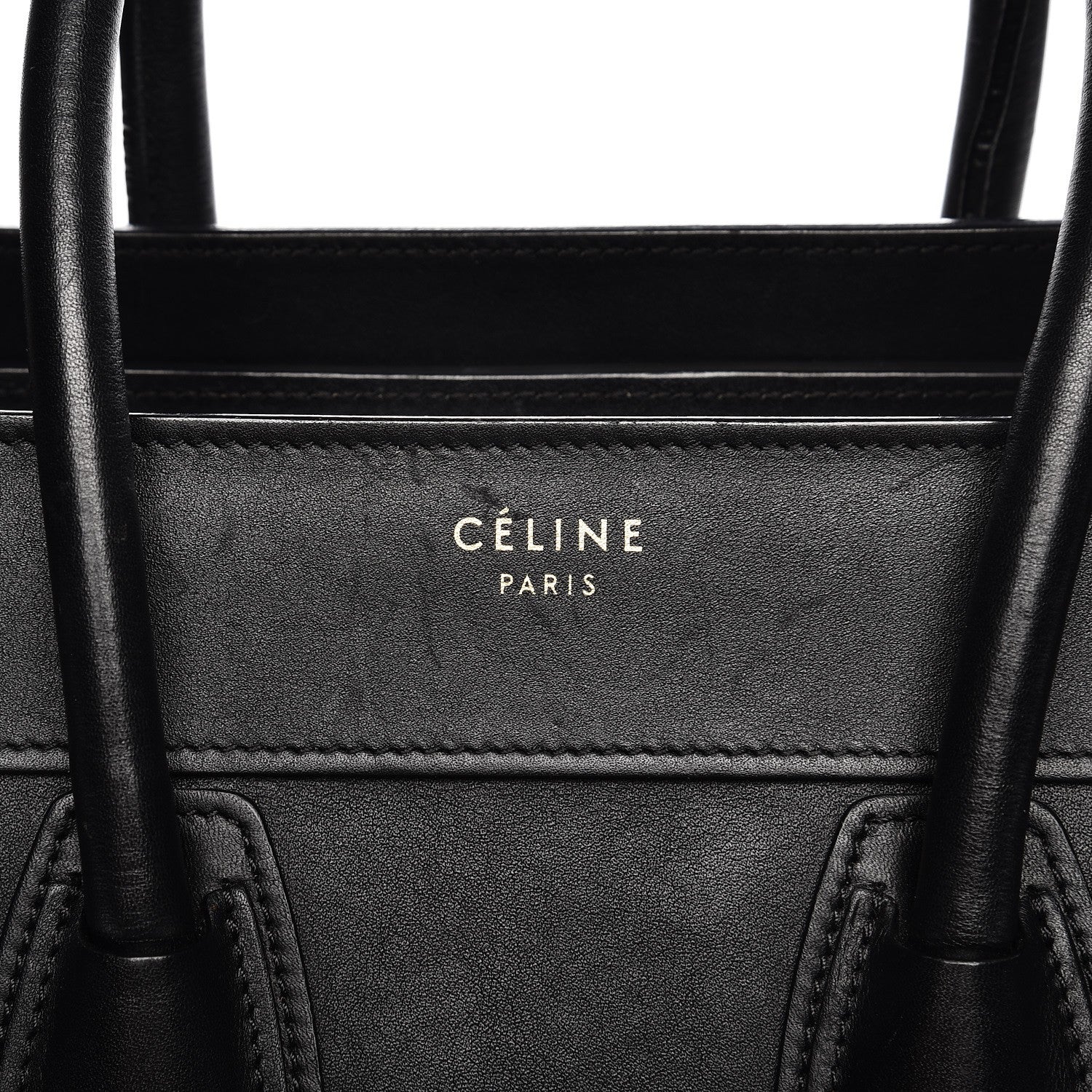 Celine Smooth Calfskin Micro Luggage Black 6 of 16