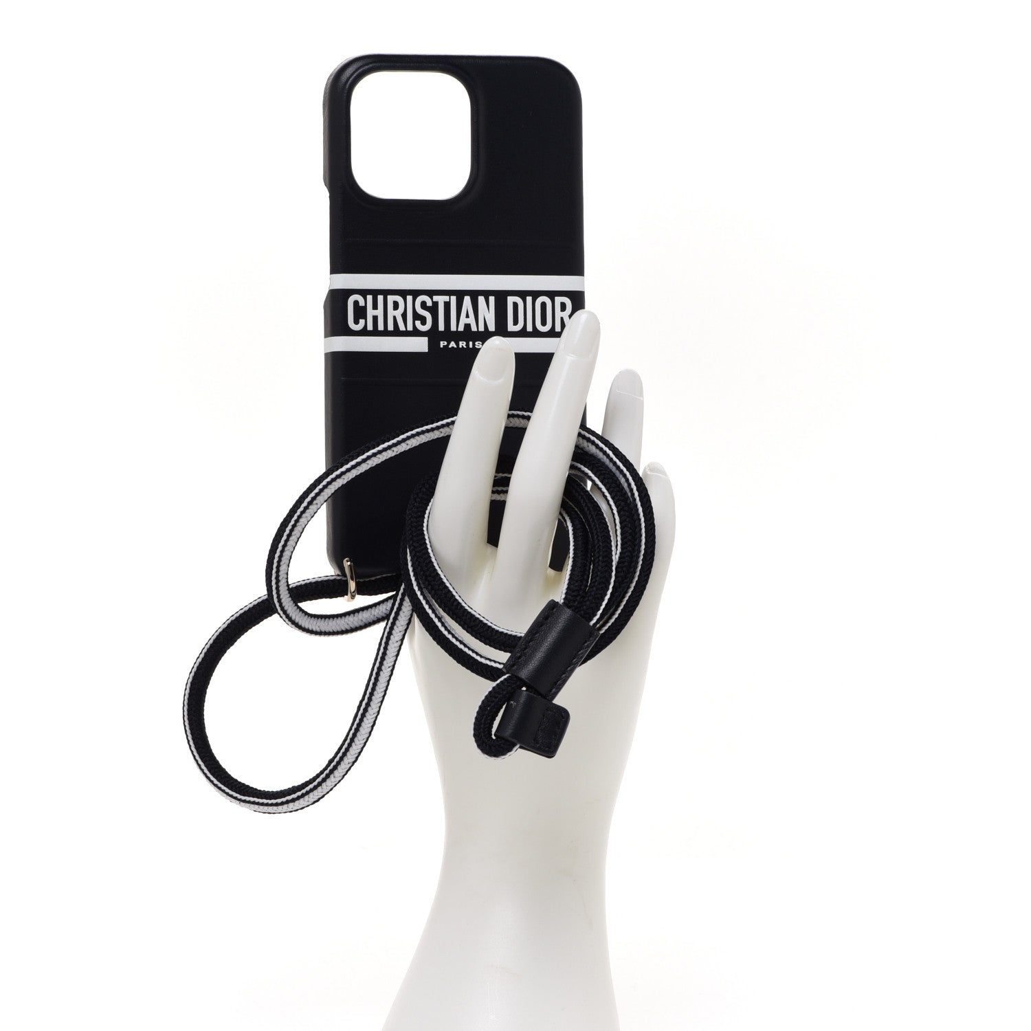 Christian Dior Calfskin Dior Vibe iPhone 13 Pro Case With Cord