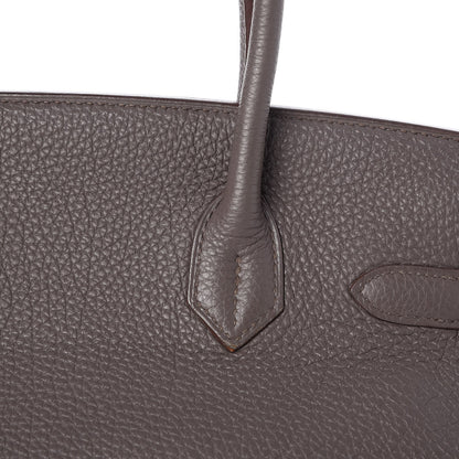 Hermes Togo Birkin 30 Etain 30 of 33