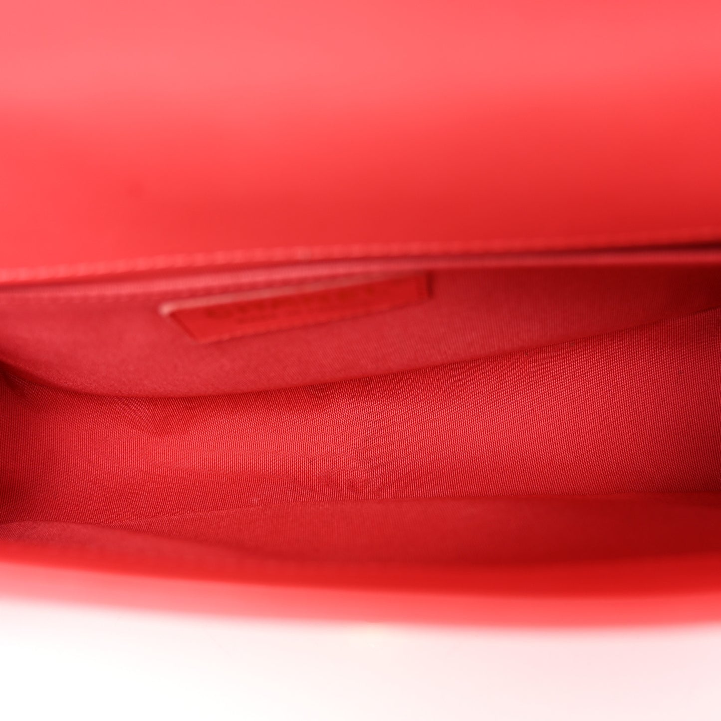 Lambskin Chevron Quilted Medium Boy Flap Coral