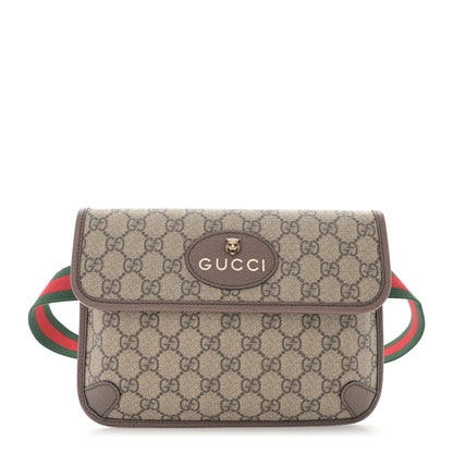 Gucci GG Supreme Monogram Neo Vintage Web Belt Bag Brown 1 of 12