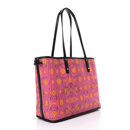 MCM Visetos Medium Reversible Liz Shopper Tote Pink 6 of 8