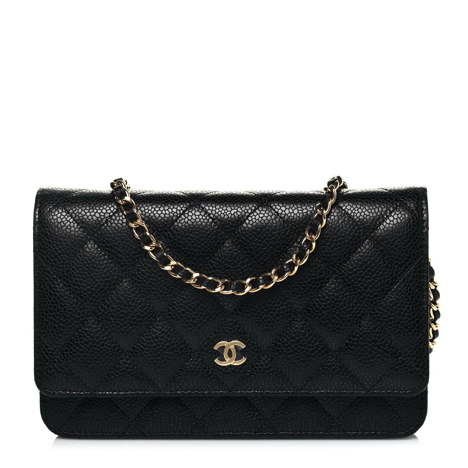 Chanel Caviar Quilted Wallet On Chain WOC Black 1 of 15