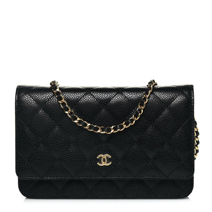Chanel Caviar Quilted Wallet On Chain WOC Black 1 of 15