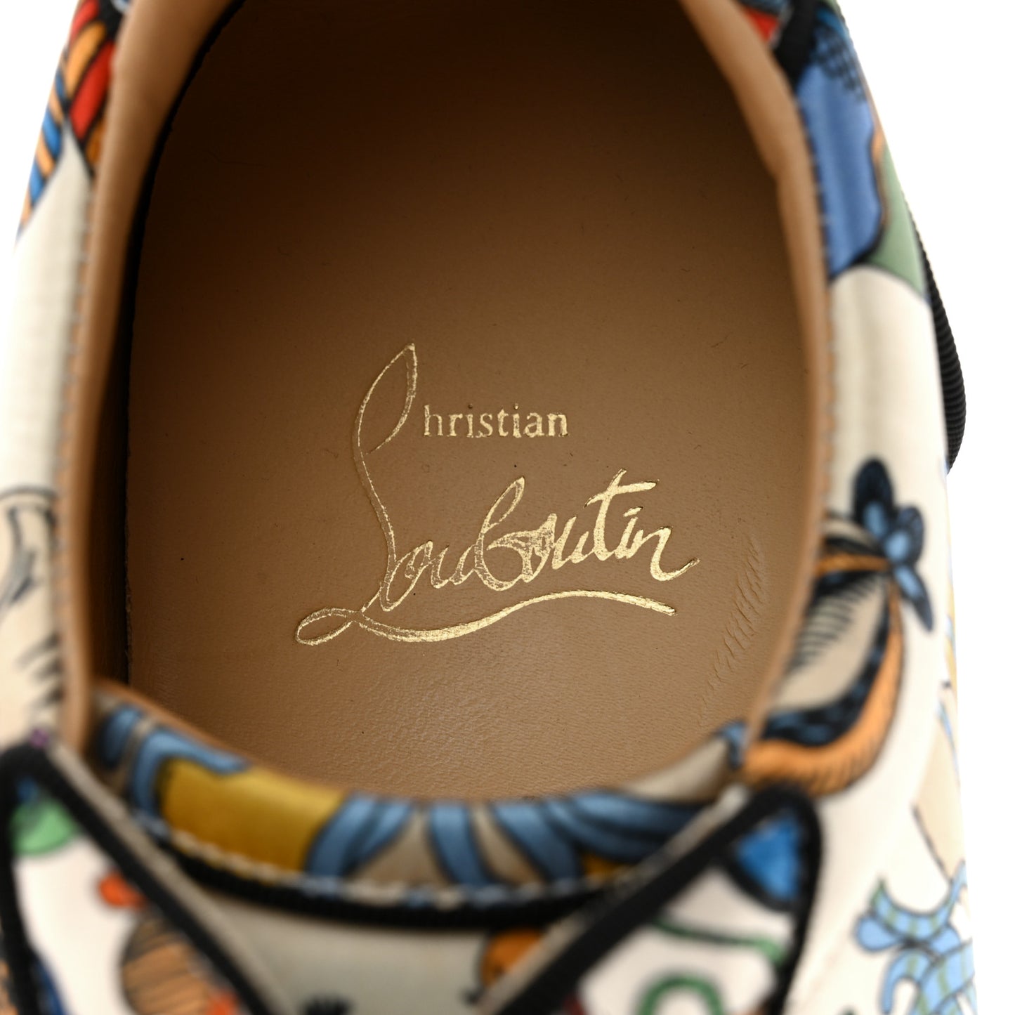 Crepe Satin Calfskin Womens Vieira Orlato Flat Sneakers 38 Bianco Multi