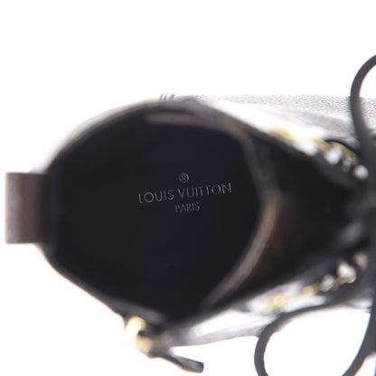 Louis Vuitton Patent Calfskin Monogram Star Trail Ankle Boots 37 Black 7 of 9