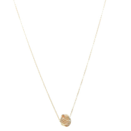 Tiffany 18K Yellow Gold Twist Knot Pendant Necklace 1 of 6