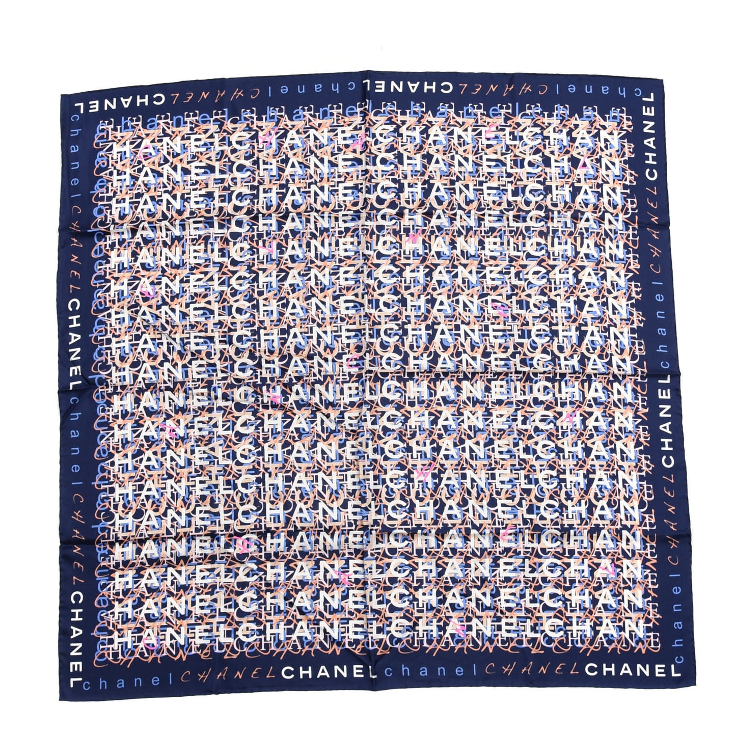 Silk CC Logo Square Scarf Multicolor
