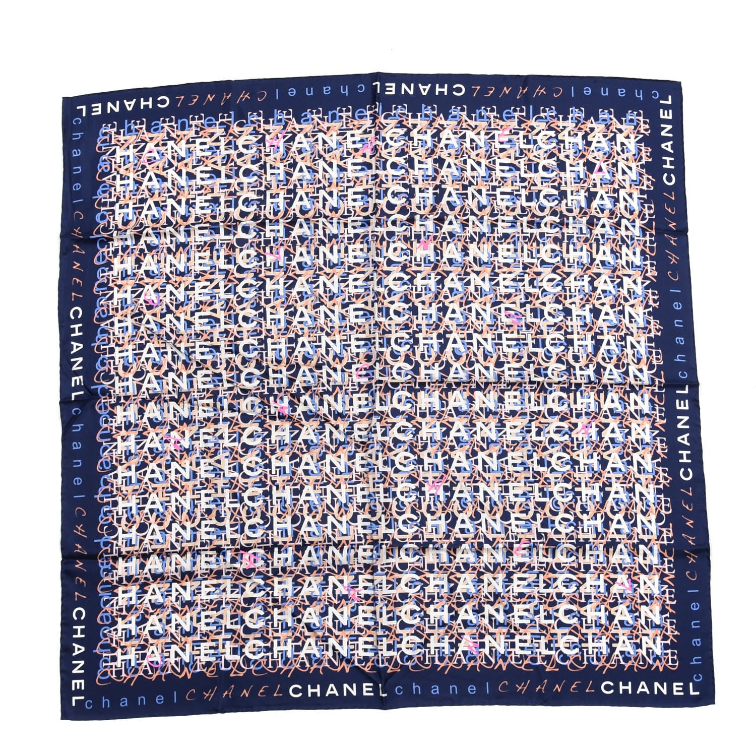 Chanel Silk CC Logo Square Scarf Multicolor 1 of 3