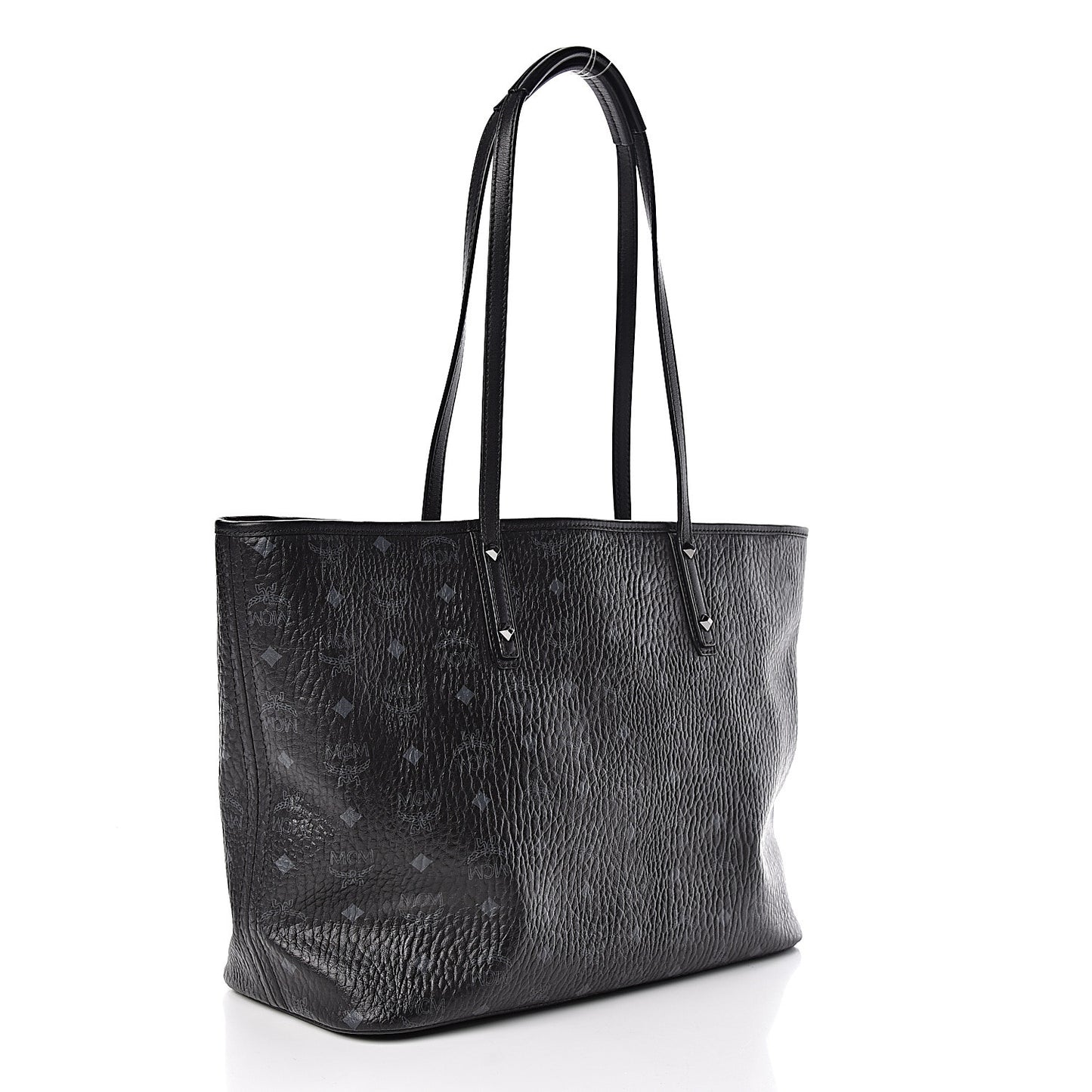 Visetos Medium Anya Zip Top Shopper Tote Black