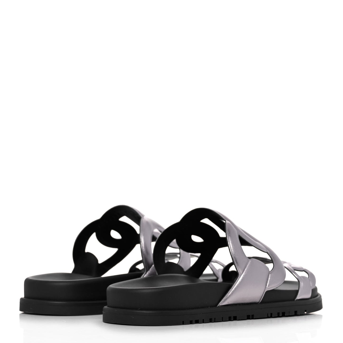 Nappa Extra Sandals 37 Gris Argent