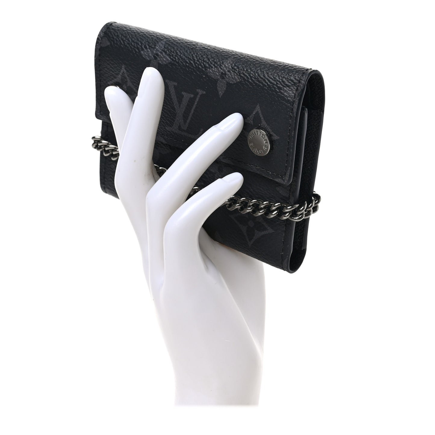 Monogram Eclipse Rivets Chain Wallet