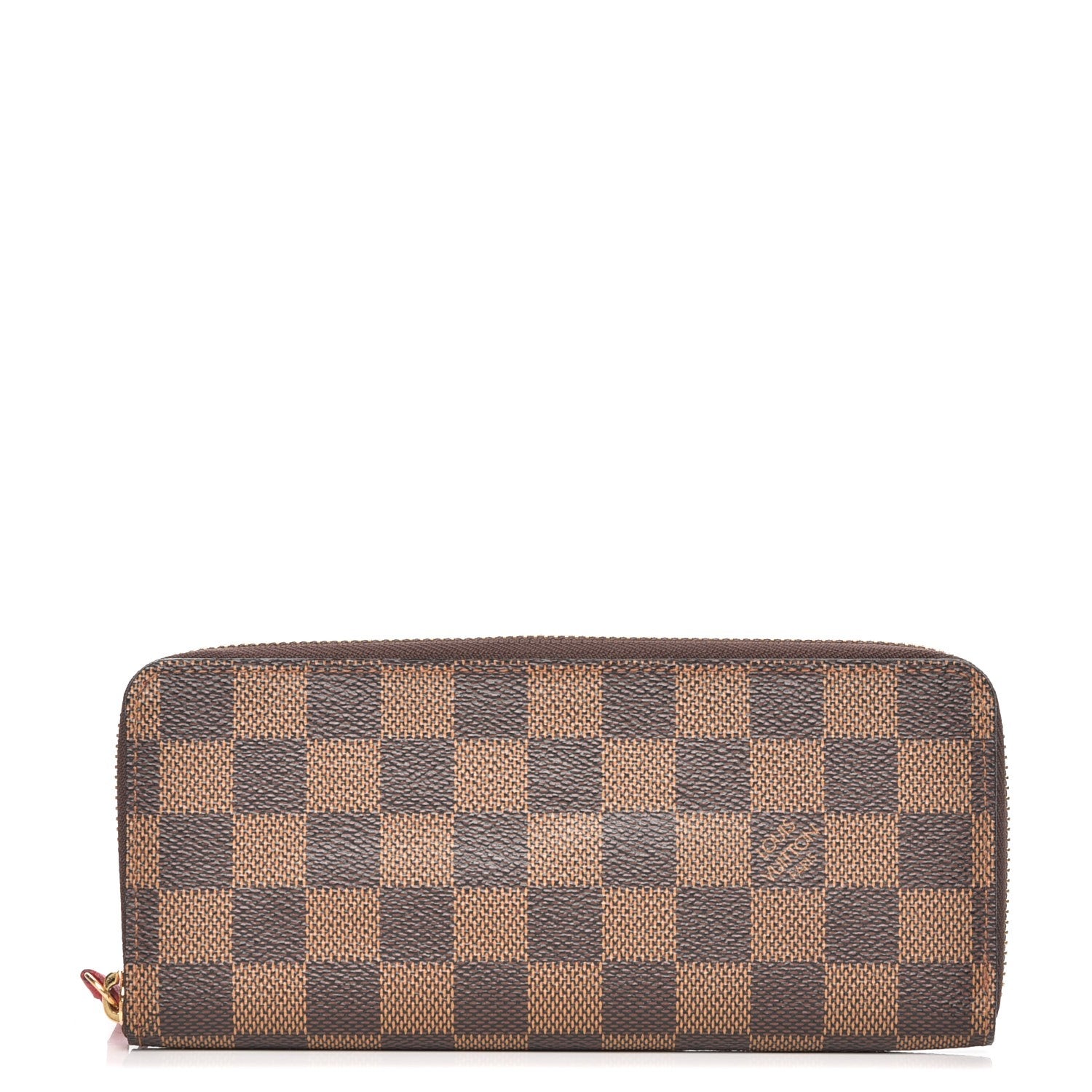 Louis Vuitton Damier Ebene Clemence Wallet Cherry 1 of 8
