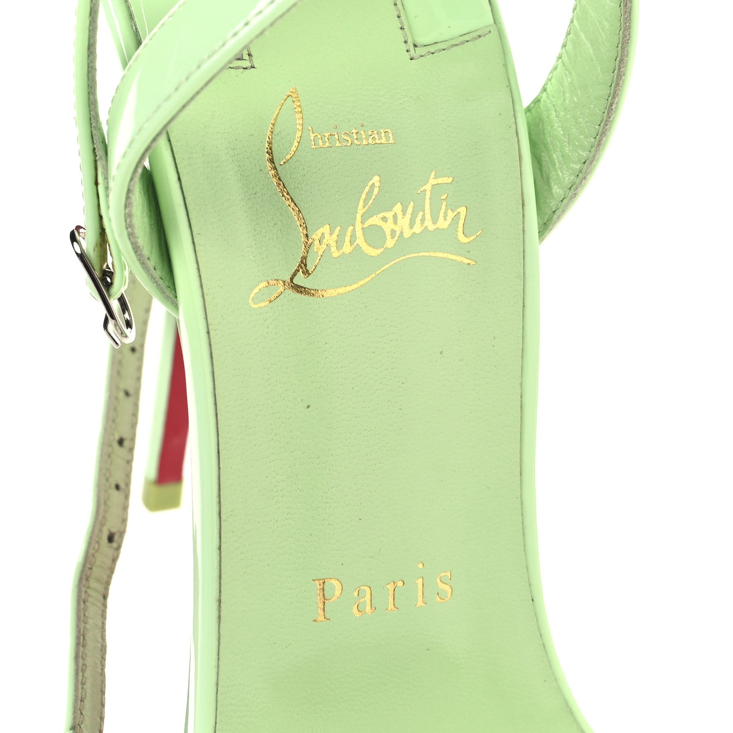 Patent Loubigirl 100 Sandals 39.5 Tropique