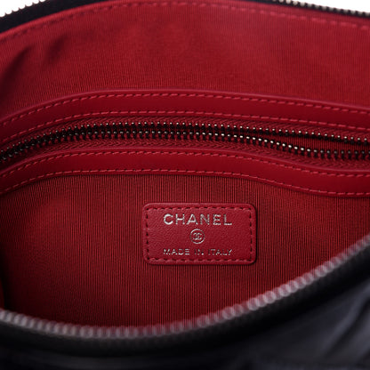Chanel Aged Calfskin Quilted Medium Gabrielle Cosmetic Case Black 6 of 8