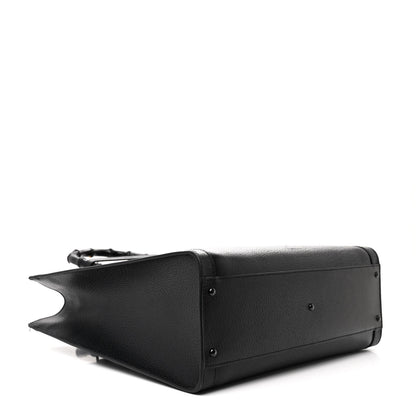 Gucci Textured Dollar Calfskin Web Monochrome Large Diana Tote Bag Black 4 of 13