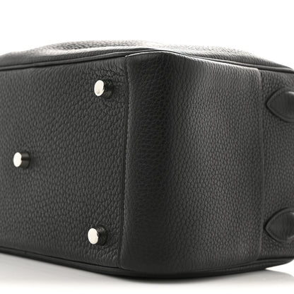 Hermes Taurillon Clemence Lindy 26 Black 10 of 11