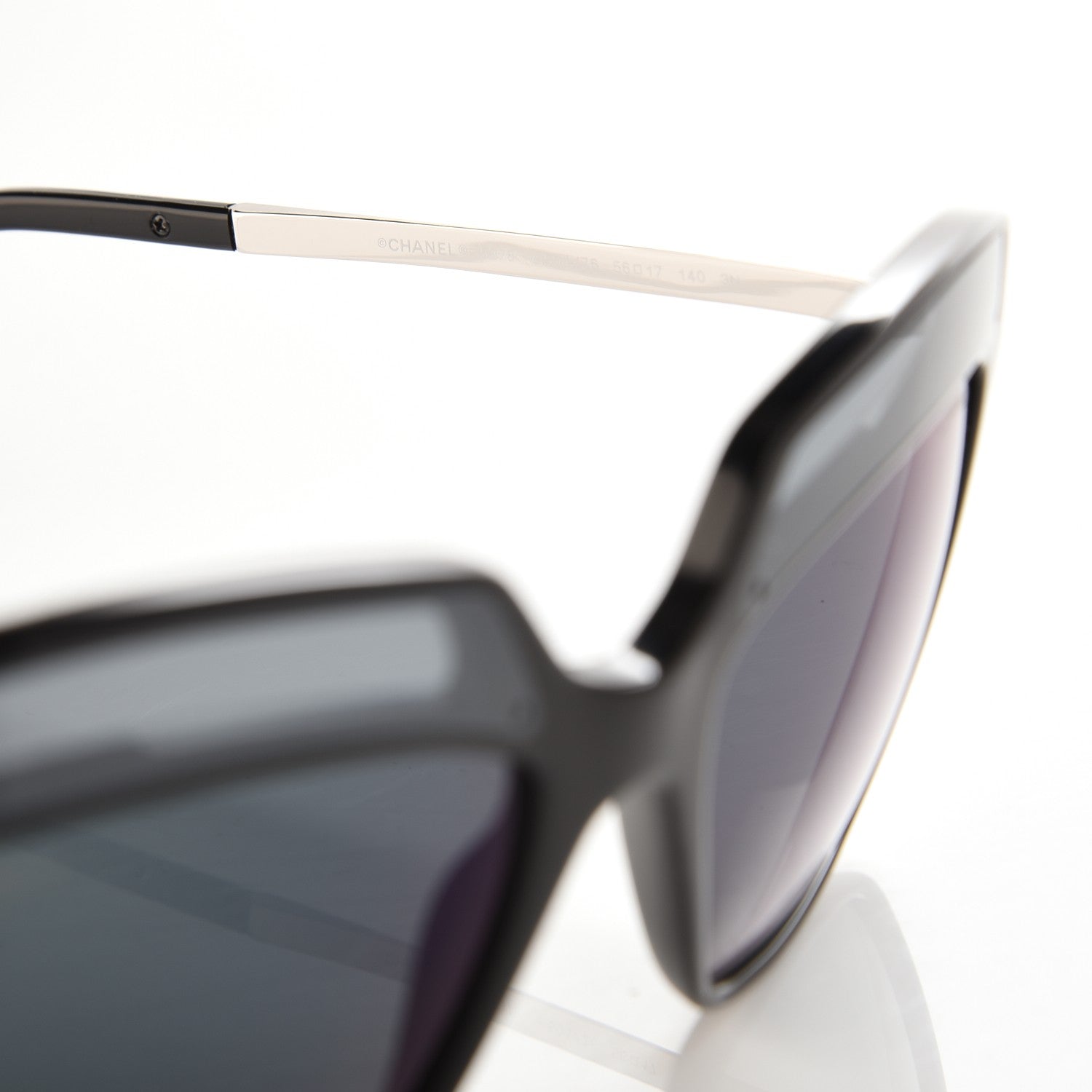 Chanel Square Fall Sunglasses 5378 Black Blue 5 of 9