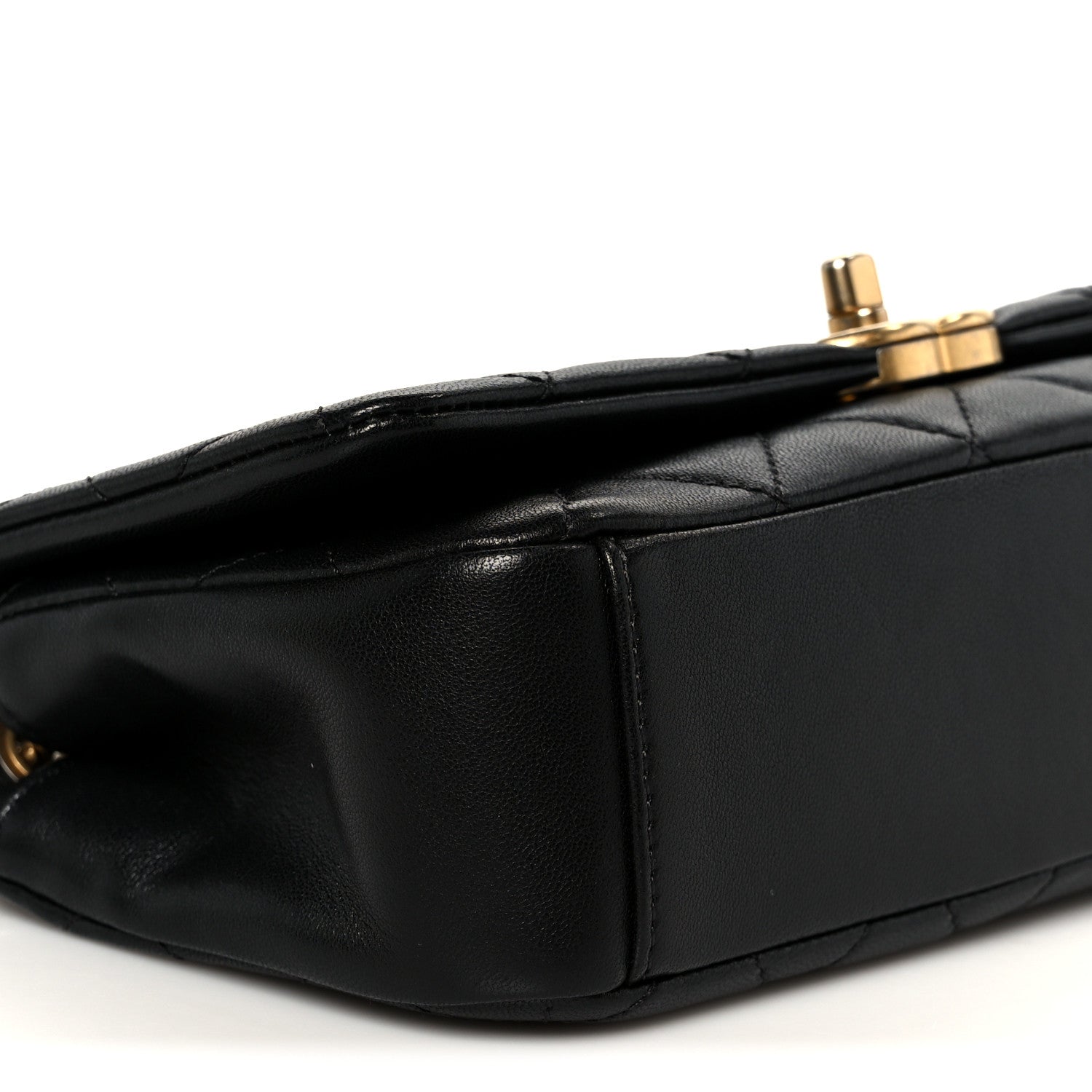 Chanel Shiny Lambskin Chain Is More Flap Black 9 of 11
