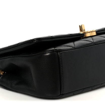 Chanel Shiny Lambskin Chain Is More Flap Black 9 of 11