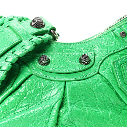 Balenciaga Agneau Arena Le Cagole Shoulder Bag XS Vivid Green 9 of 11
