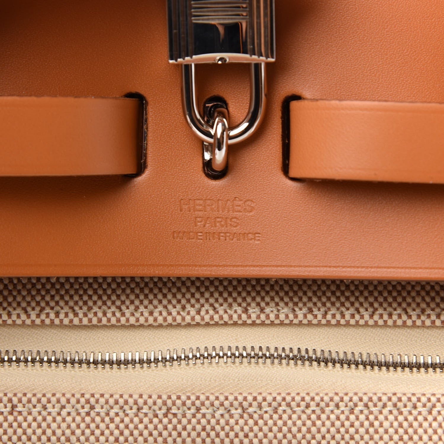 Hermes Vache Hunter Criss Viking Herbag a Dos Retourne Backpack Ecru Beige Naturel 9 of 11