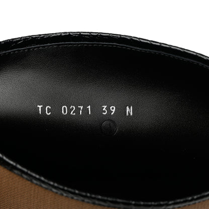 Louis Vuitton Canvas Calfskin Territory Flat High Ranger Boots 39 Khaki 13 of 14