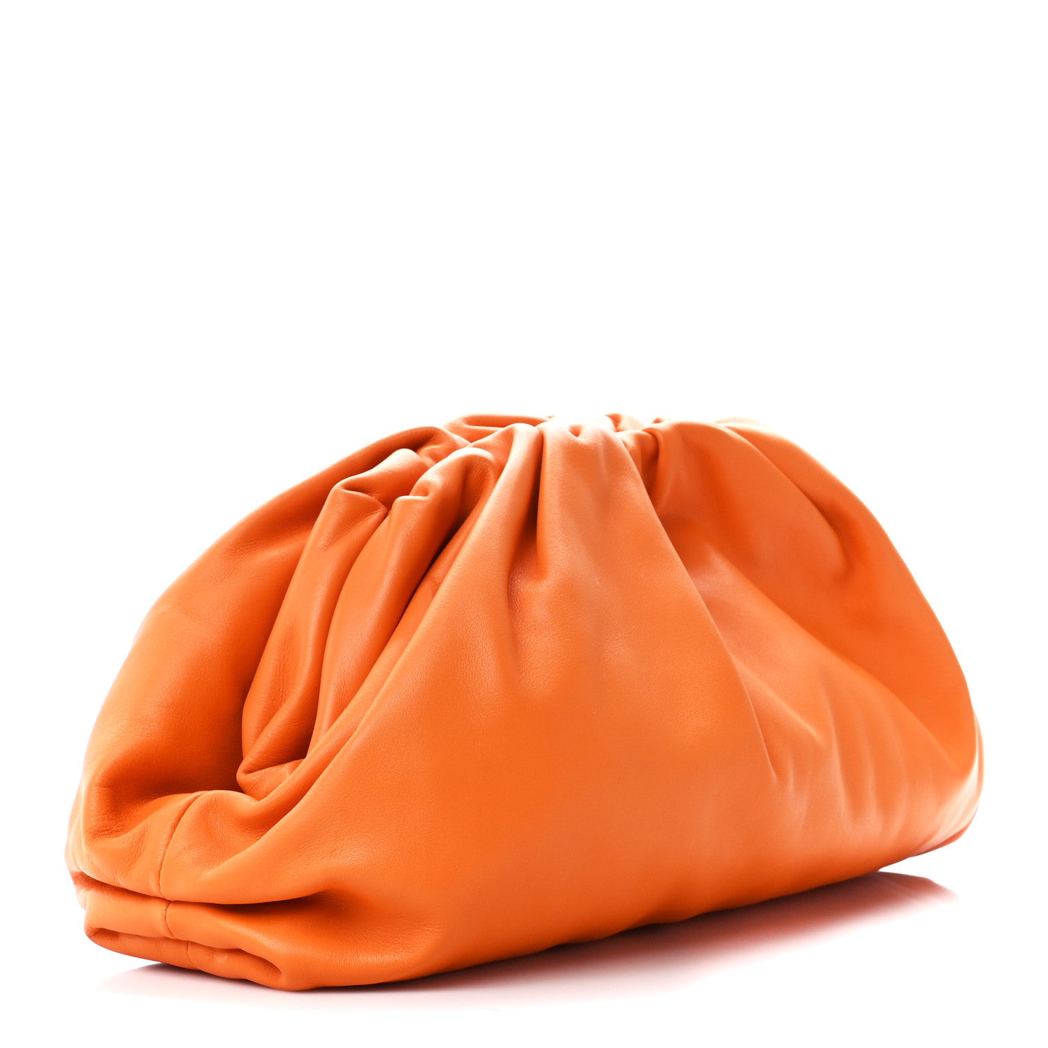 Bottega Veneta Smooth Butter Calf The Pouch Oversized Clutch Burnt Orange 3 of 11