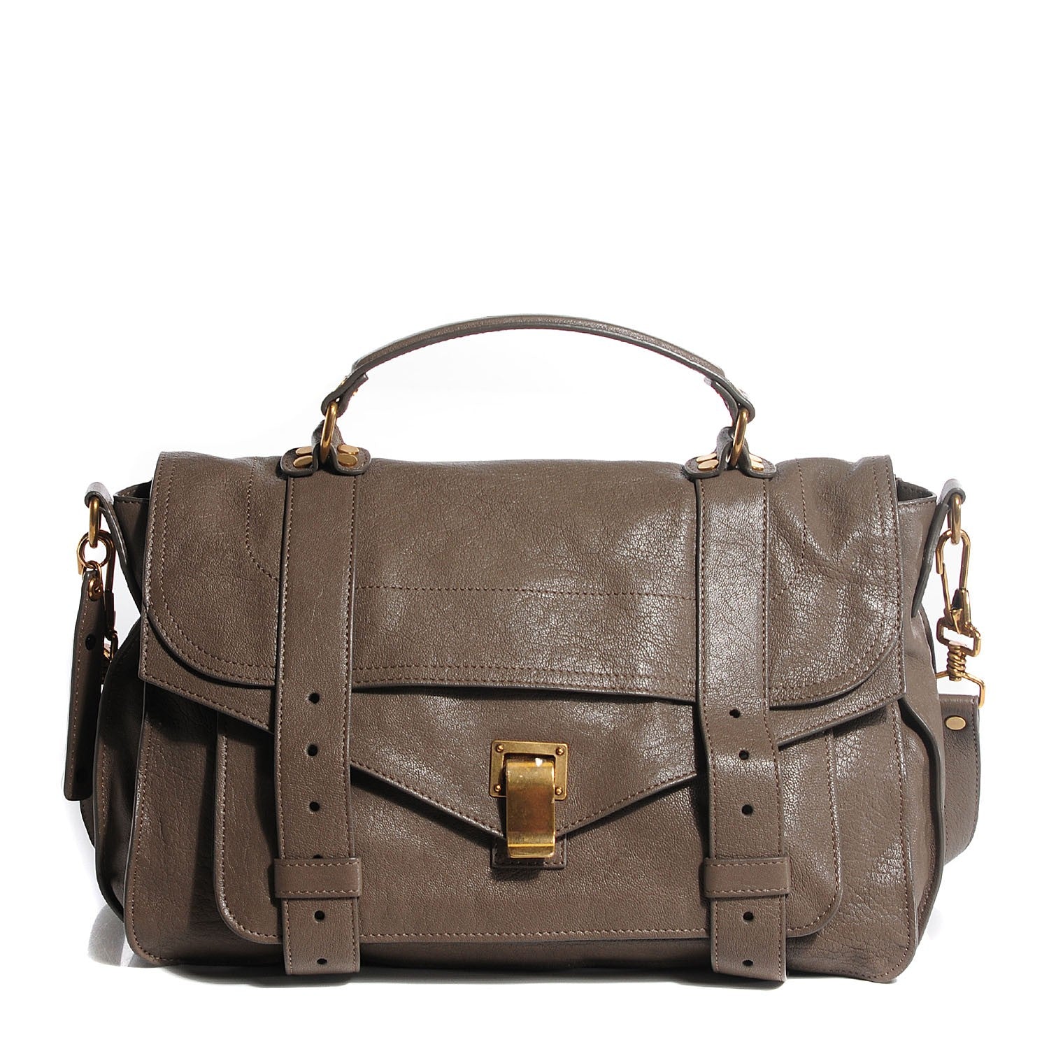 Proenza Schouler Lambskin Medium PS1 Satchel Smoke 1 of 12