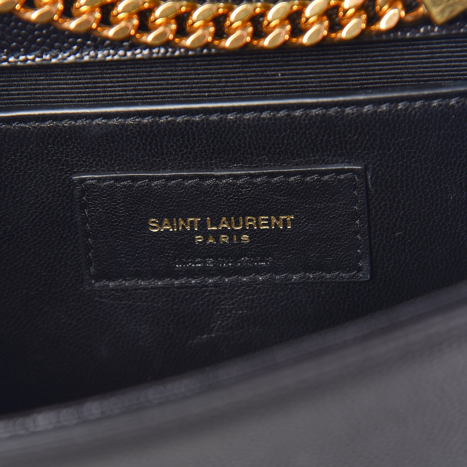 Saint Laurent Grain De Poudre Small Monogram Kate Satchel Black 6 of 9
