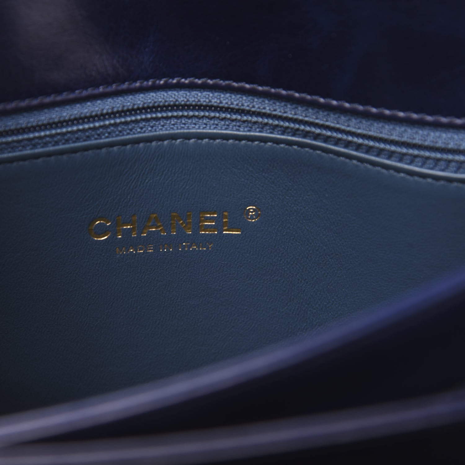 Chanel Calfskin Quilted Small Straight Lined Flap Blue 6 of 11