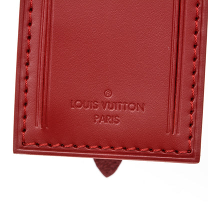 Louis Vuitton Calfskin Luggage Tag Red 4 of 4