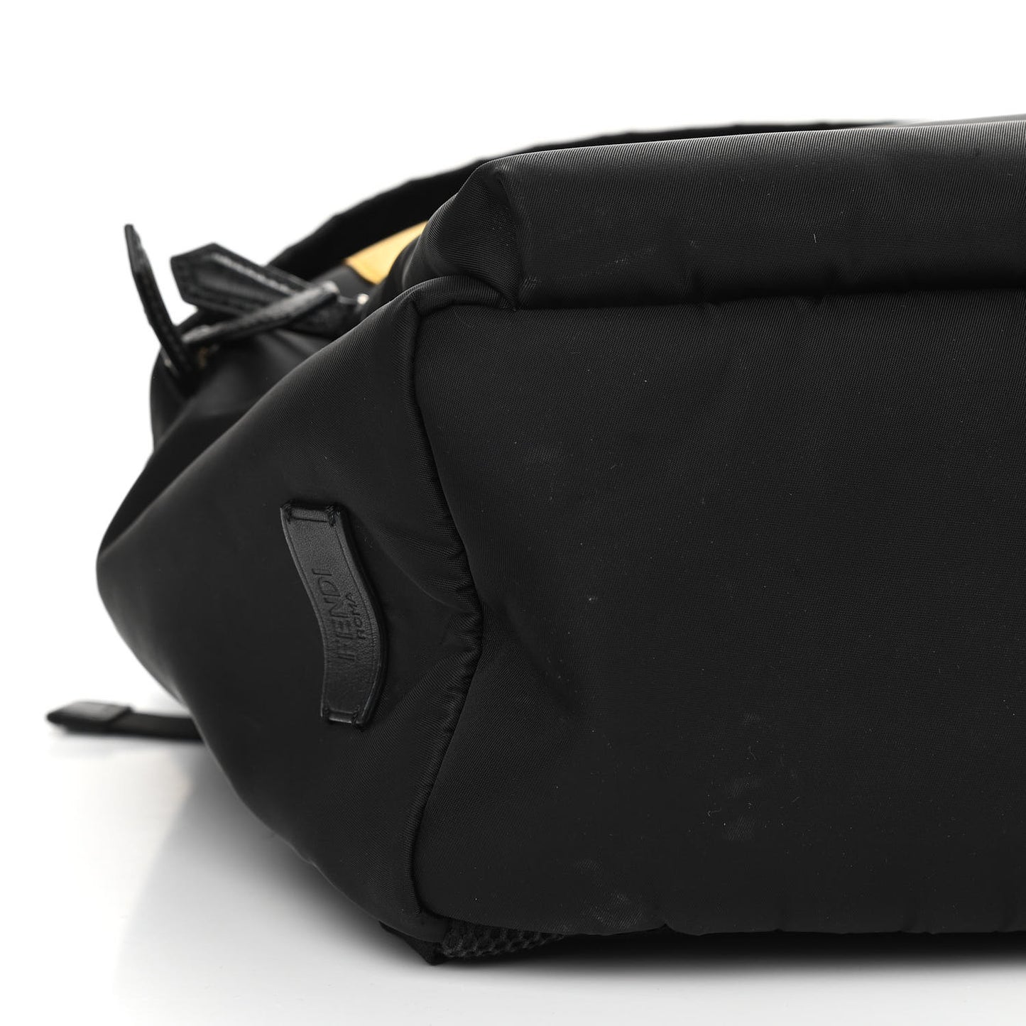 Nylon Vitello Elite Monster Eyes Rounded Backpack Black Yellow