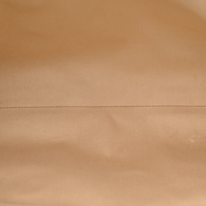 Chloe Cotton Calfskin Large Woody Ribbon Tote White Brown 5 of 15