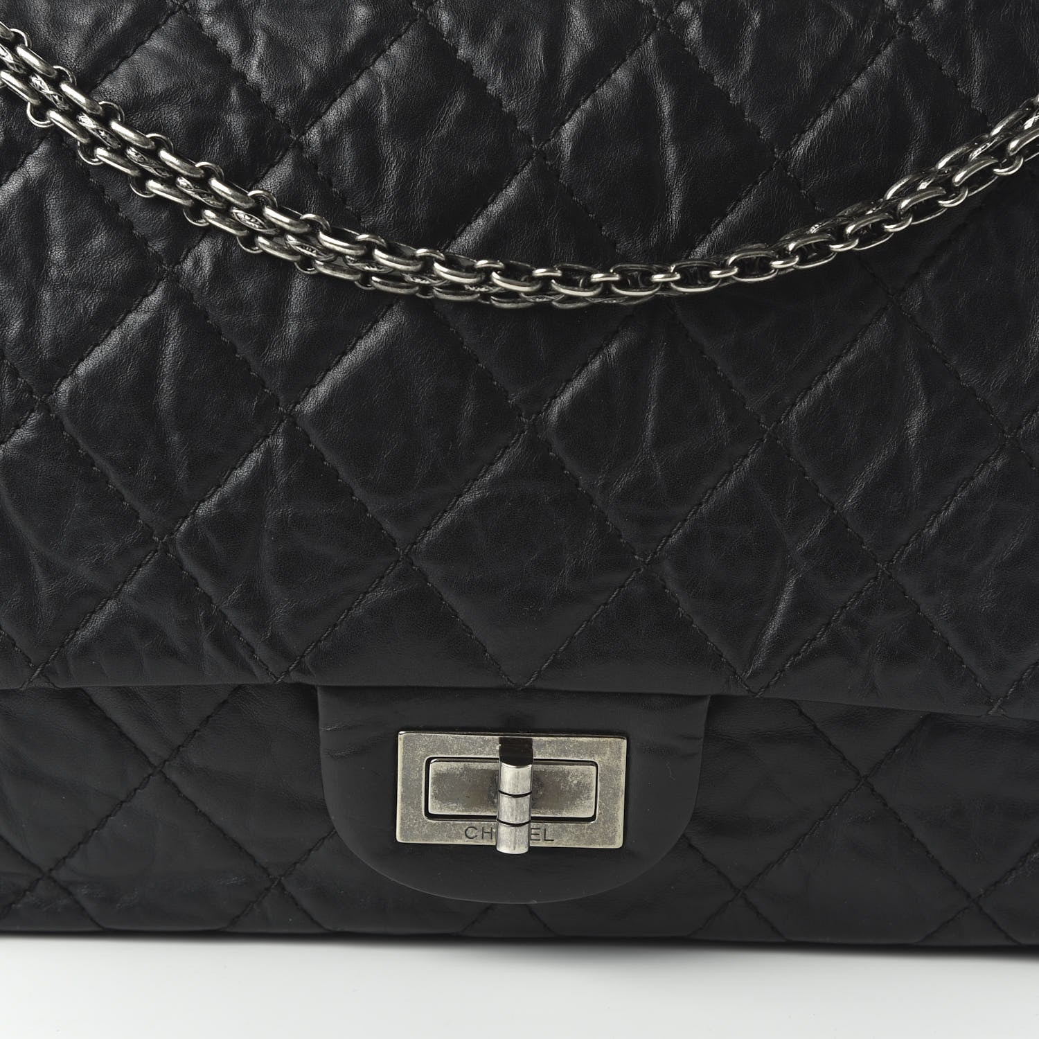 Chanel Aged Calfskin Quilted 2.55 Reissue 227 Flap Black 11 of 11
