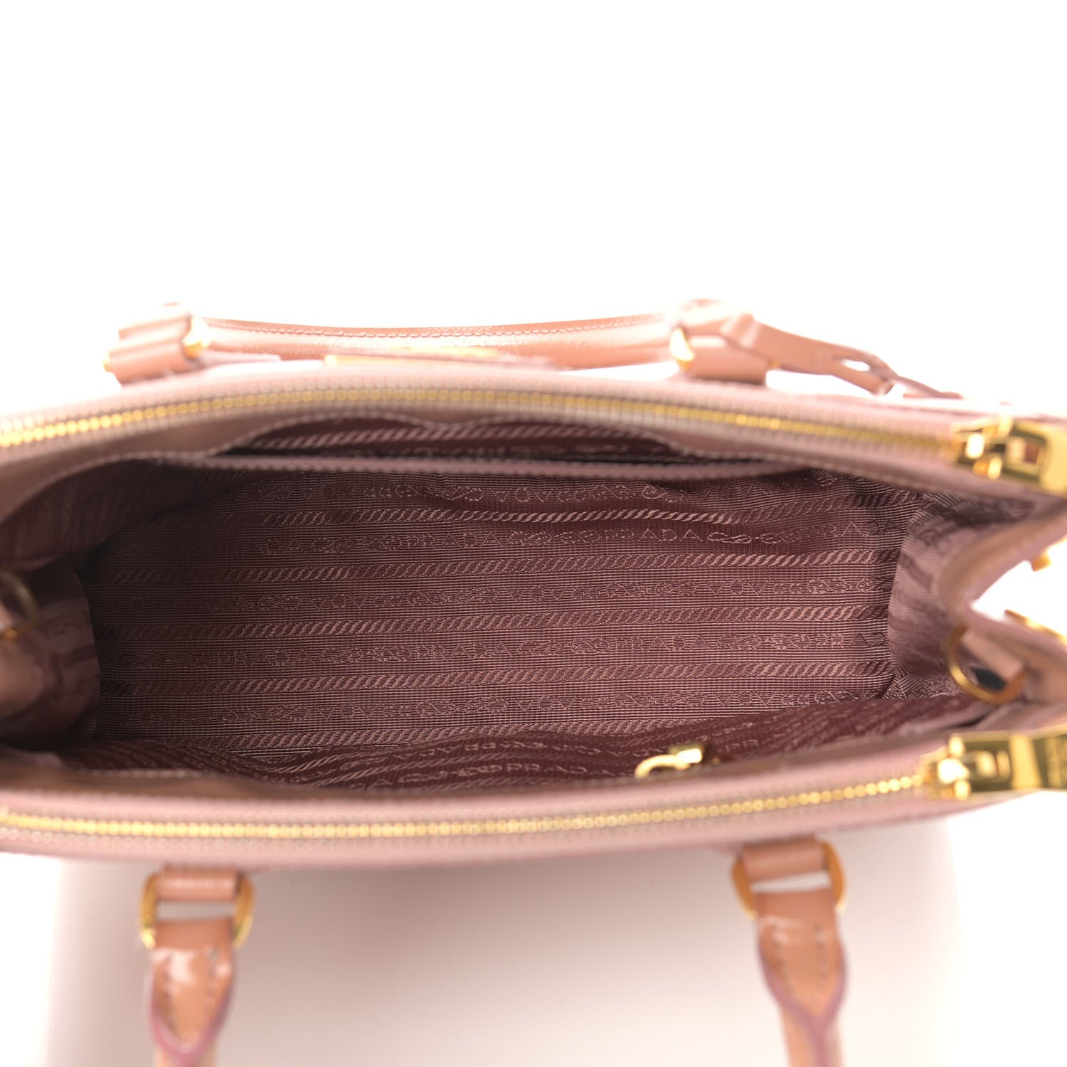Prada Saffiano Vernice Mini Galleria Double Zip Tote Orchidea 4 of 11