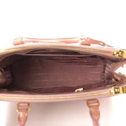 Prada Saffiano Vernice Mini Galleria Double Zip Tote Orchidea 4 of 11